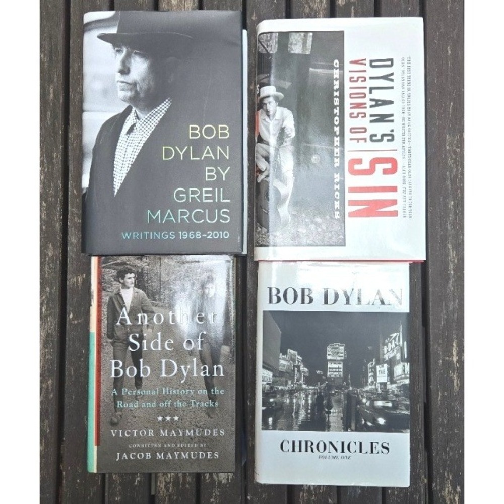 Bob Dylan Biography & Critical Analysis Literary Softcover Book Lot 4 Titles‎